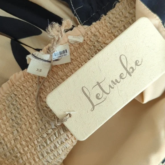 NWT Anthropologie Let Me Be Elegant One-Shoulder Black and Cream Maxi Dress - Picture 6 of 8